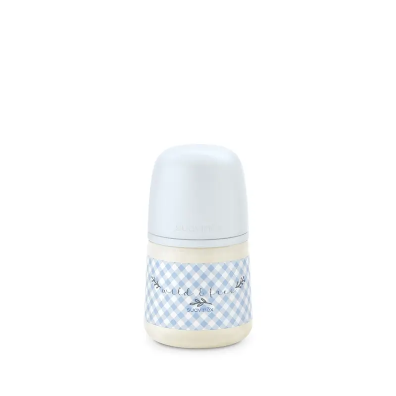 Suavinex Tétine pour biberon Sx Pro Slow Flow (S) +0 mois Wild&Free Blue, 150 ml - Image 6