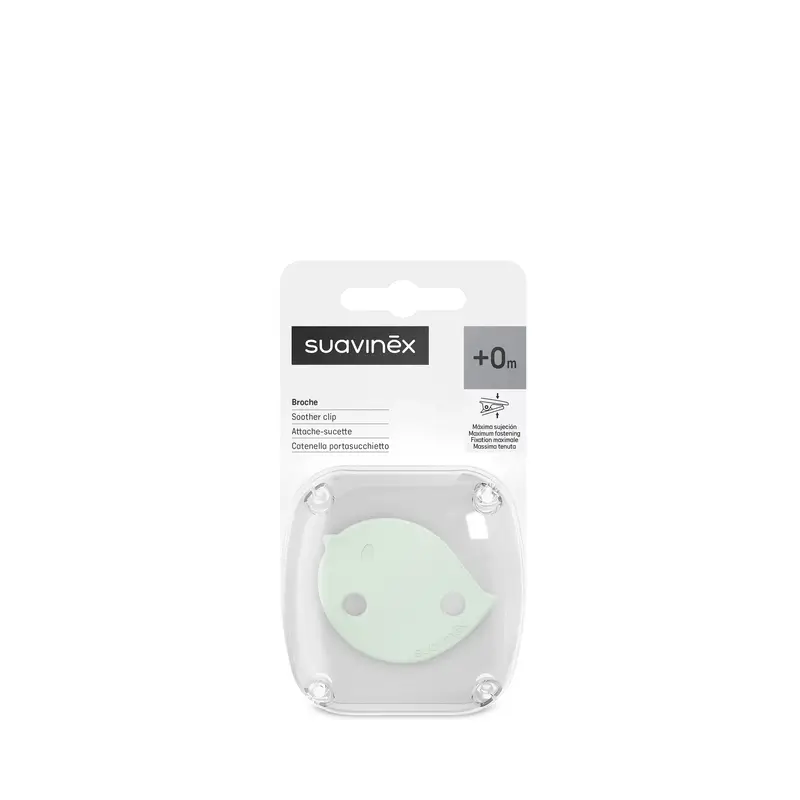 Suavinex Attache-sucette Broche +0 Mois Birdies Vert - Image 3