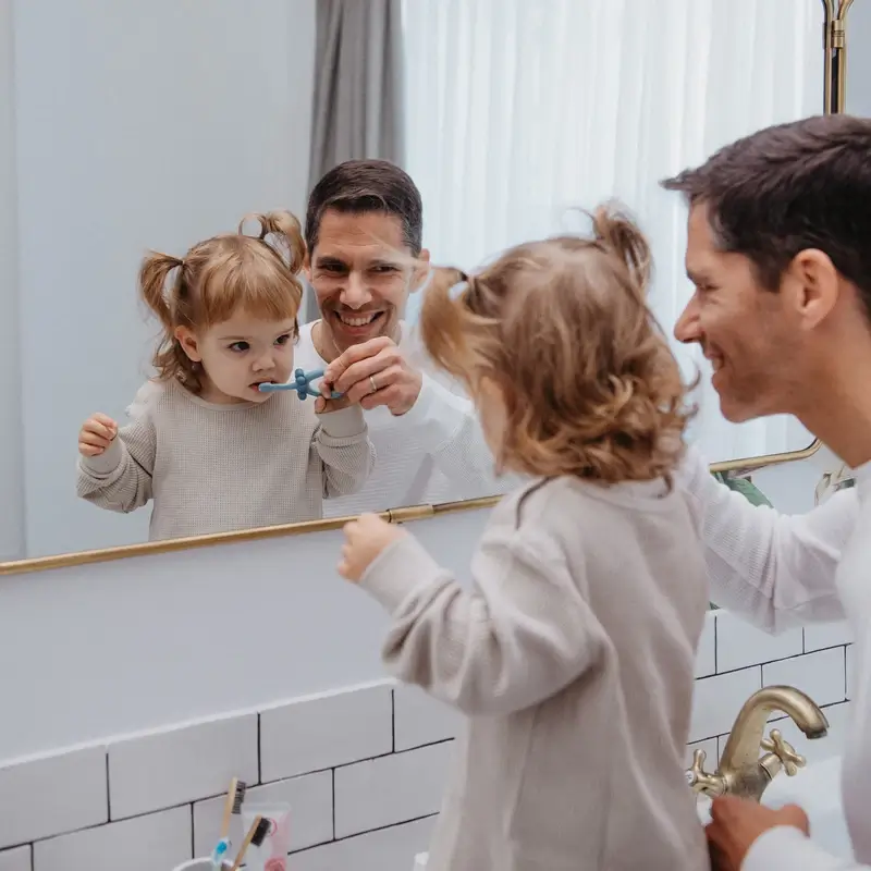 Brosse à dents Suavinex pour bébés 0-2 ans, bleu - Image 3