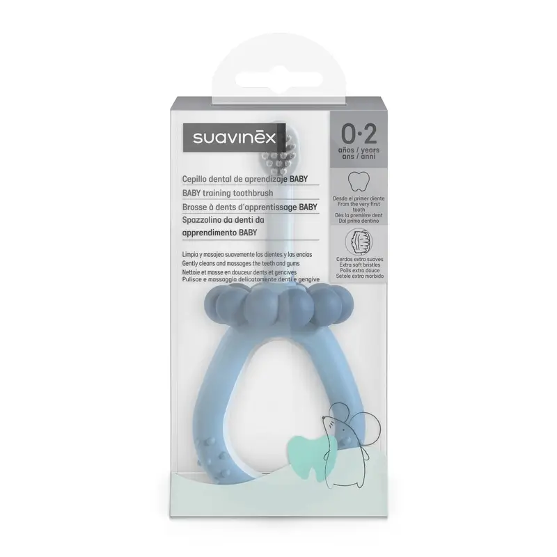Brosse à dents Suavinex pour bébés 0-2 ans, bleu - Image 6