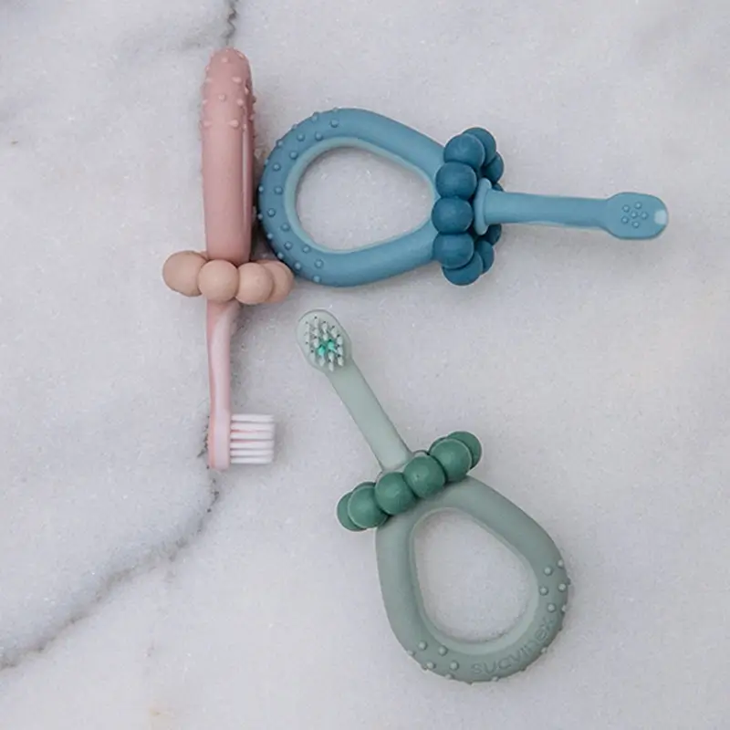 Brosse à dents Suavinex pour bébés 0-2 ans, rose - Image 9