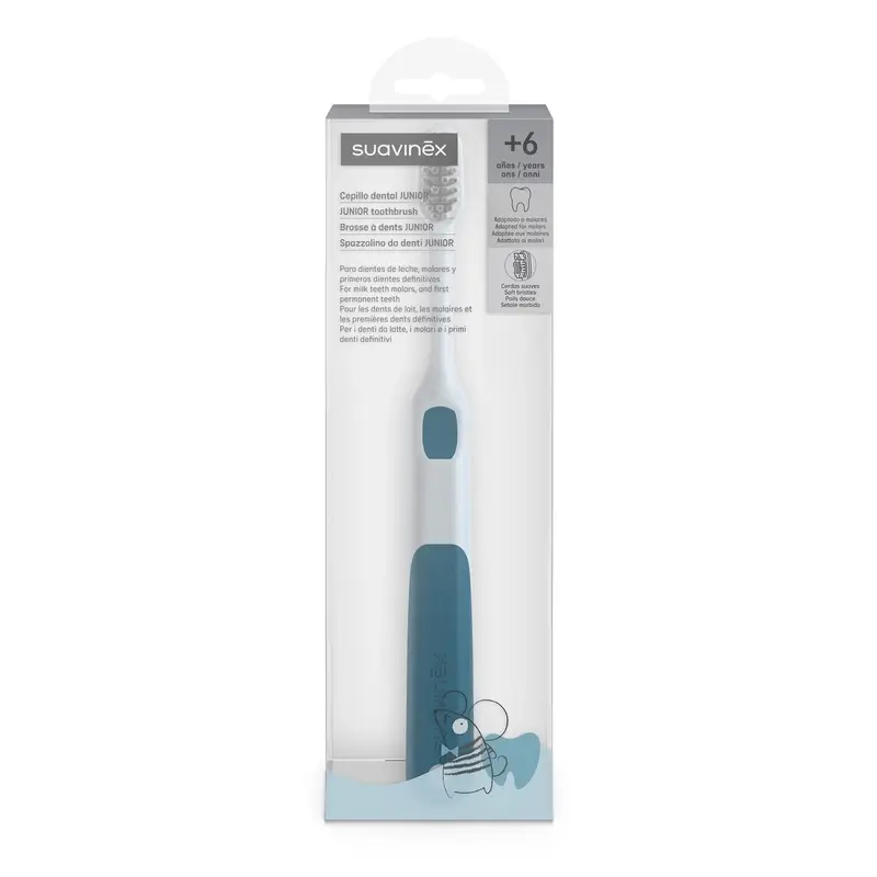 Brosse à dents pour bébés Suavinex +6 ans, bleu - Image 4