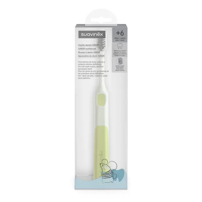 Brosse à dents pour bébés Suavinex +6 ans, verte - Image 4