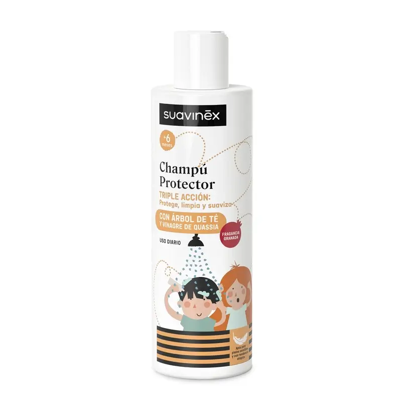 Suavinex Shampooing anti-poux, +6 mois, 250 Ml