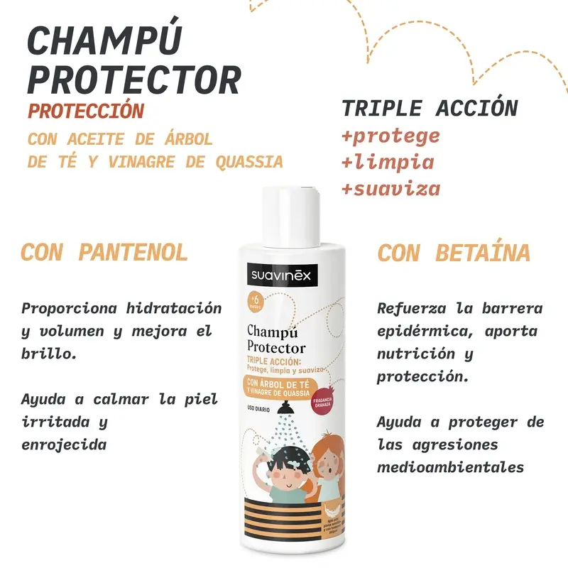 Suavinex Shampooing anti-poux, +6 mois, 250 Ml - Image 5