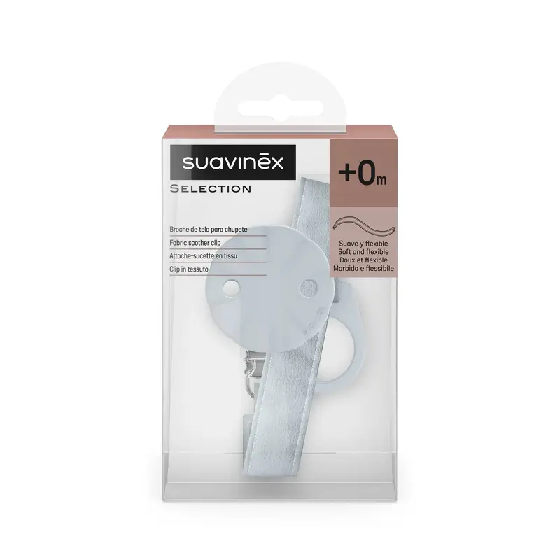 Suavinex Sucette en tissu +0 mois, Wonderland Blue - Image 2