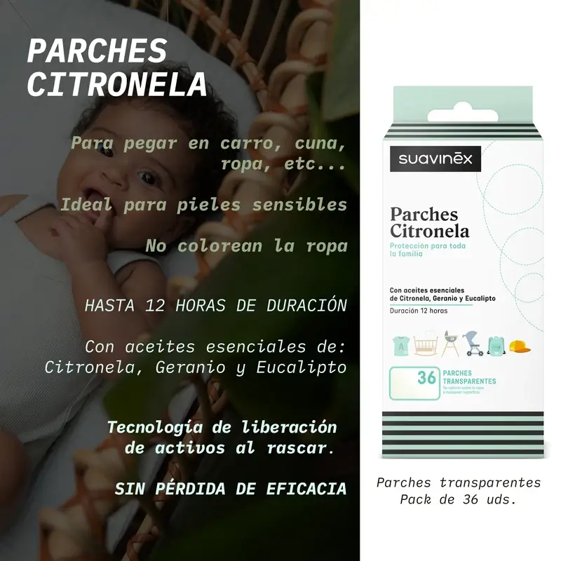 Suavinex Citronella Mosquito Repellent Patches, 36 unités - Image 3