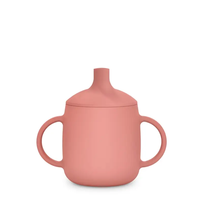 Suavinex Tasse d'apprentissage 3-en-1 en silicone, +6 mois, rose - Image 5