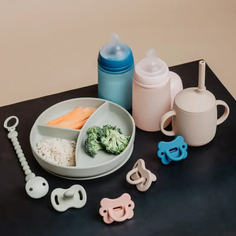 Suavinex Tasse d'apprentissage 3-en-1 en silicone, +6 mois, rose - Image 7
