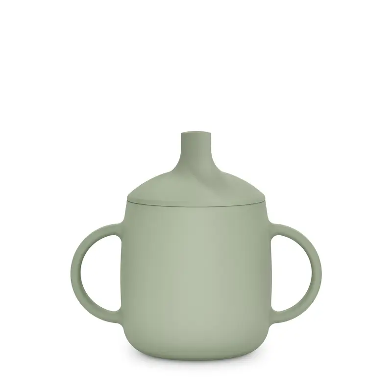 Suavinex Tasse d'apprentissage 3-en-1 en silicone, +6 mois, vert - Image 4