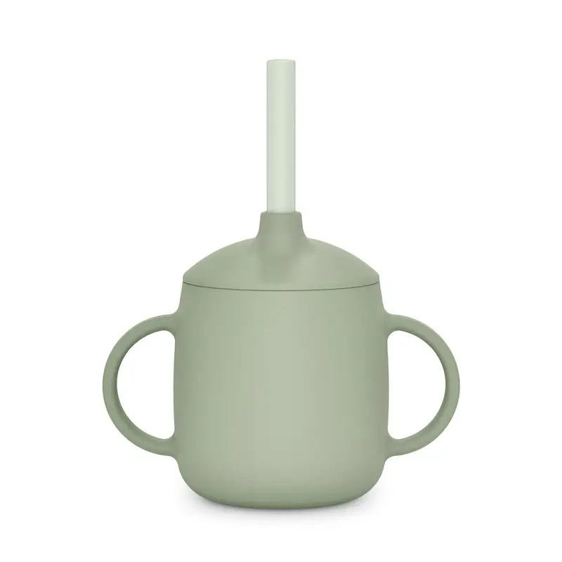 Suavinex Tasse d'apprentissage 3-en-1 en silicone, +6 mois, vert - Image 5