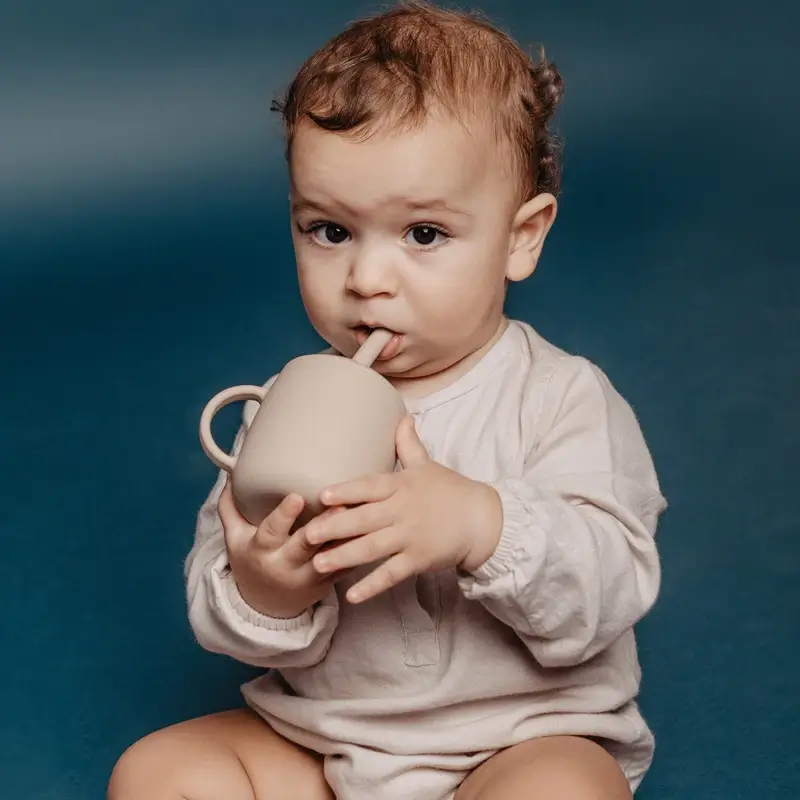 Suavinex Tasse d'apprentissage 3-en-1 en silicone, +6 mois, vert - Image 7