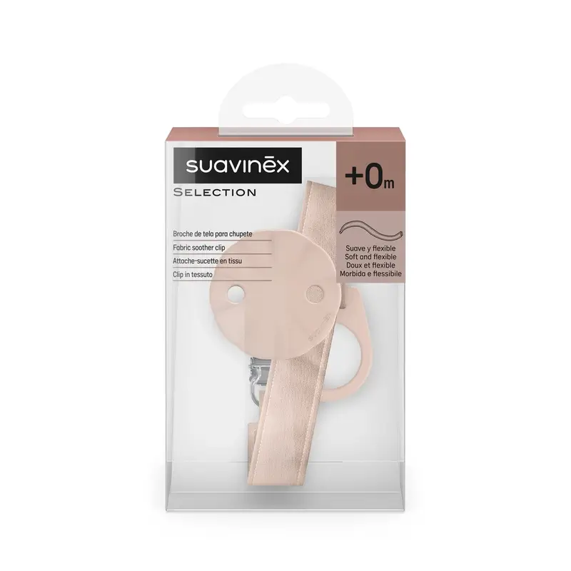 Suavinex Sucette en tissu +0 mois, Wonderland Pink - Image 2