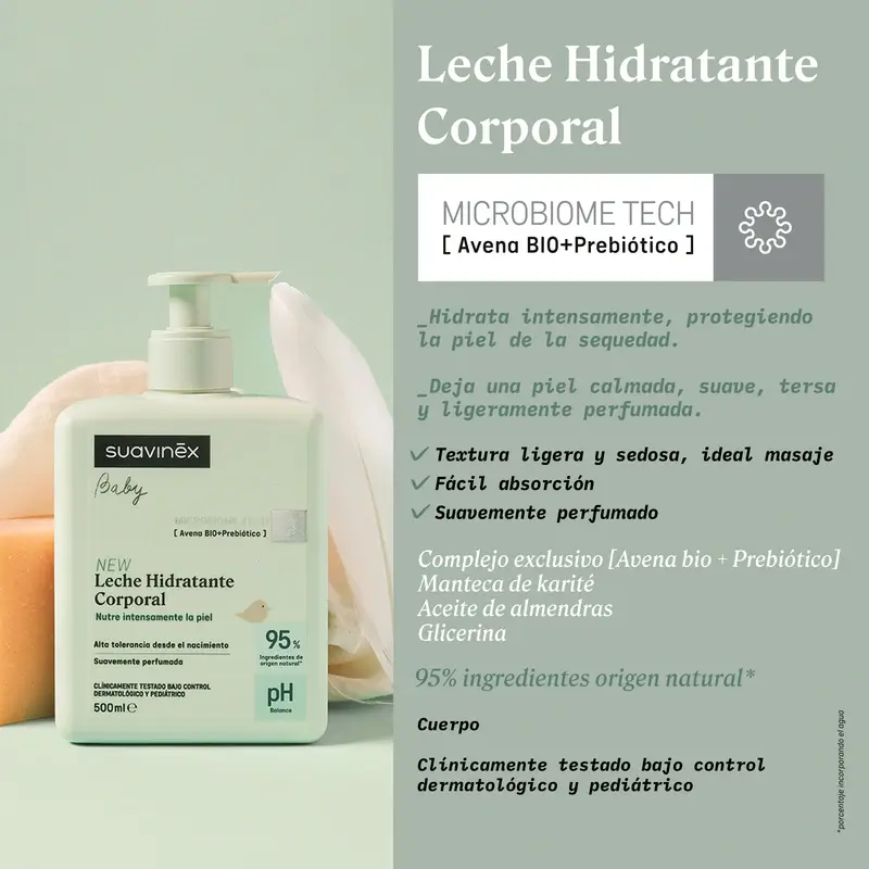 Lait corporel hydratant Suavinex Baby, 500 ml - Image 4
