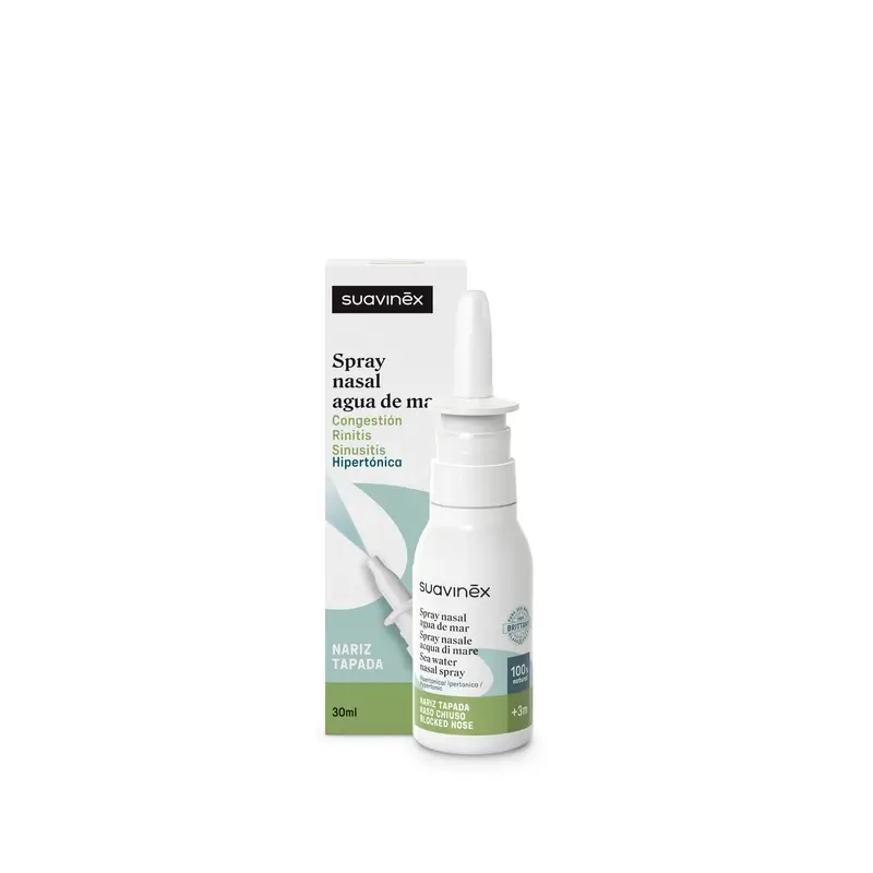 Suavinex Spray Décongestionnant Nasal Pour Bébés +3 Mois, 30 ml