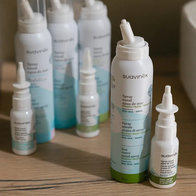 Suavinex Spray décongestionnant nasal à l'eau de mer +6A, 120 ml - Image 3