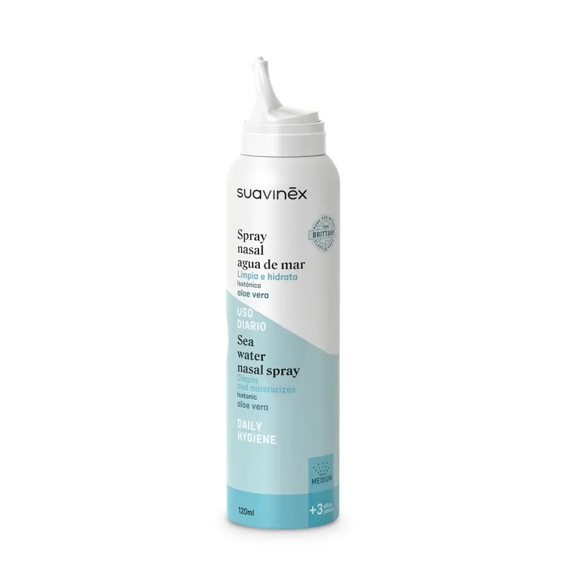 Suavinex Spray nasal isotonique pour enfants, +3 ans, hygiène quotidienne, 120 ml - Image 2