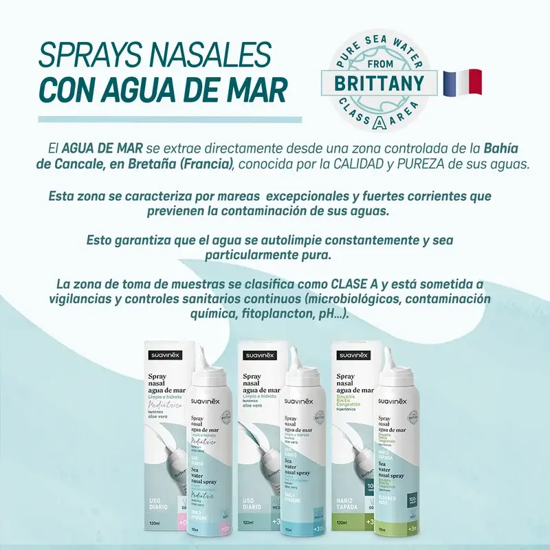 Suavinex Spray nasal isotonique pour enfants, +3 ans, hygiène quotidienne, 120 ml - Image 5