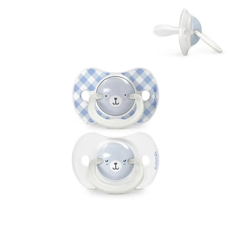 Suavinex Night & Day Night Soothers Sx Pro Nipple 0/6 Months Blue, 2 unités - Image 2