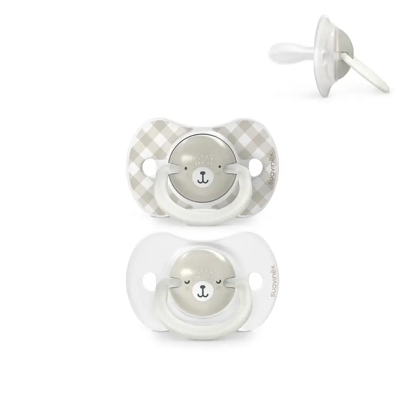 Suavinex Sucettes Night & Day Tétine Night & Day Sx Pro 0/6 Mois Gris, 2 unités - Image 2