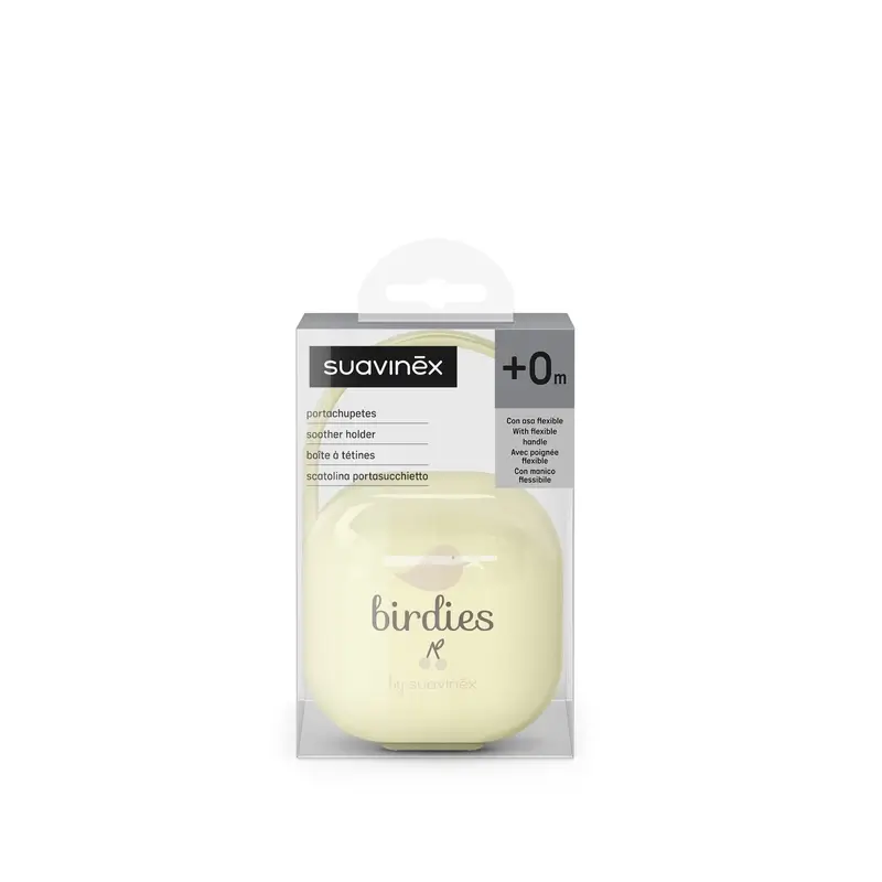 Suavinex Porte sucette +0 mois Birdies Beige - Image 4
