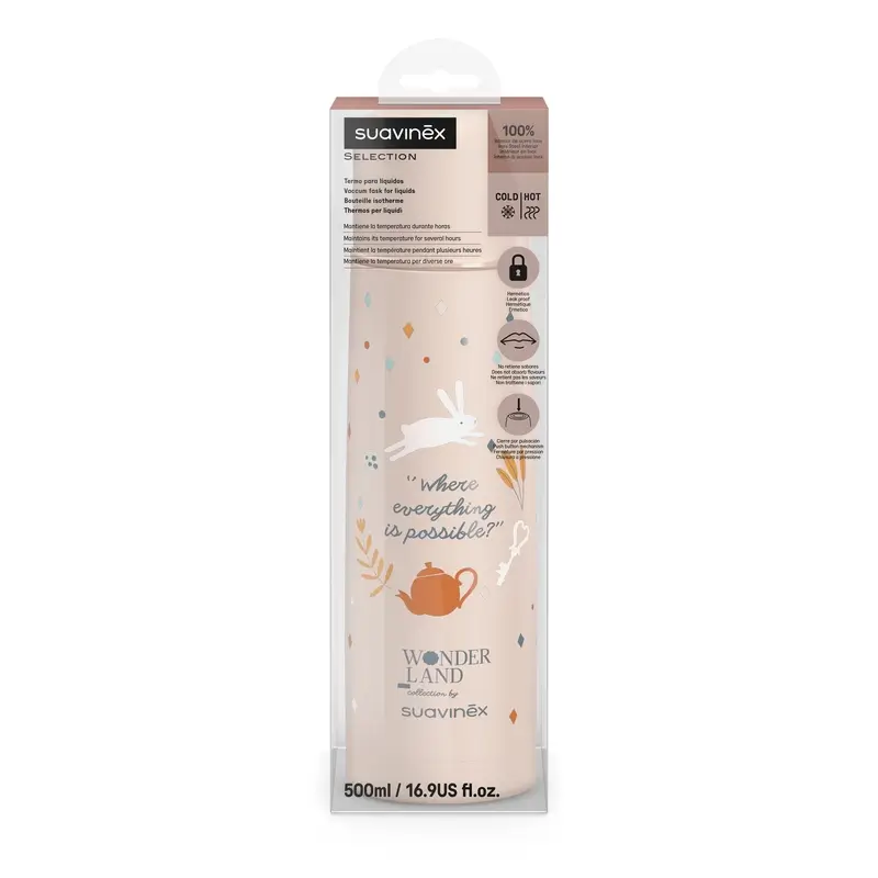 Thermos à liquide Suavinex 500 ml, Wonderland Pink - Image 3