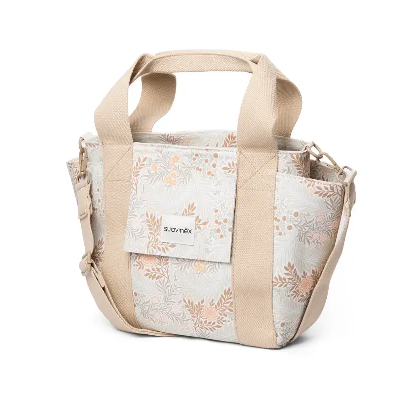 Suavinex Baby Trolley Bag Sac à pain Poetry Print Beige - Image 4