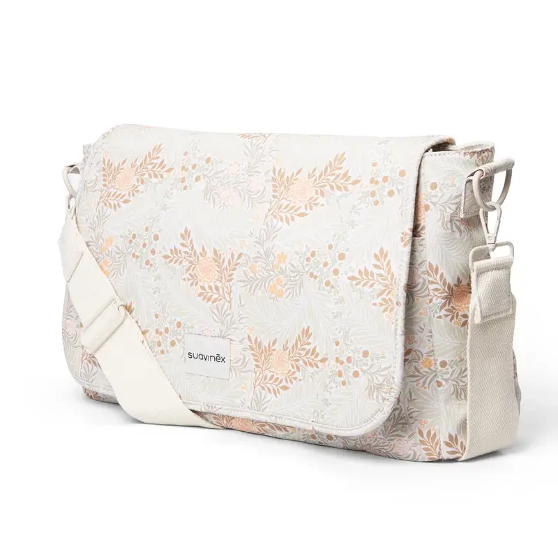 Suavinex Maternity Handbag Poetry Beige Printed Shoulder Bag - Image 3