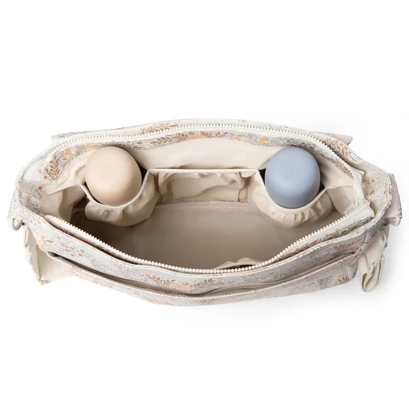 Suavinex Maternity Handbag Poetry Beige Printed Shoulder Bag - Image 5
