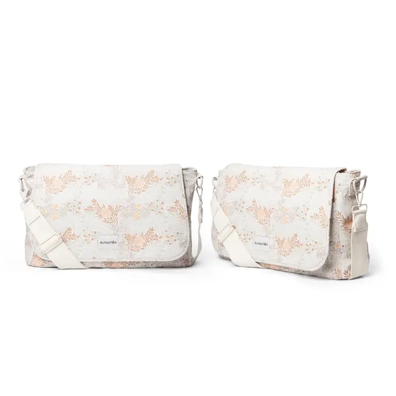 Suavinex Maternity Handbag Poetry Beige Printed Shoulder Bag - Image 9