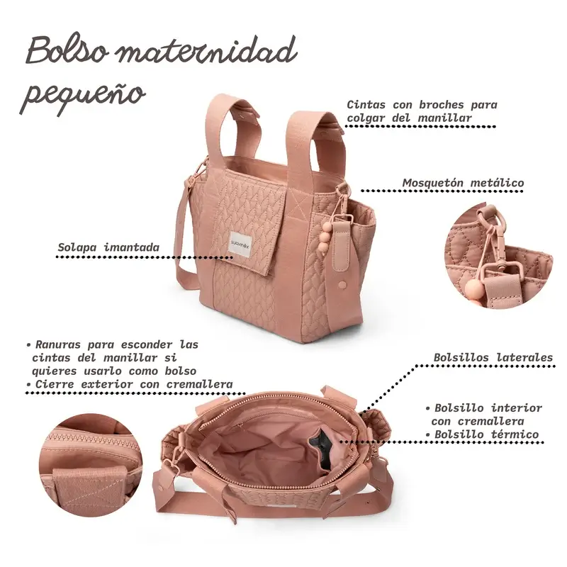 Sac d'organisation Suavinex, rose - Image 6