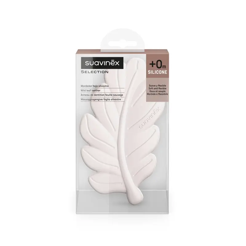 Suavinex Teether Jouet d'éveil en silicone, Poésie rose - Image 2