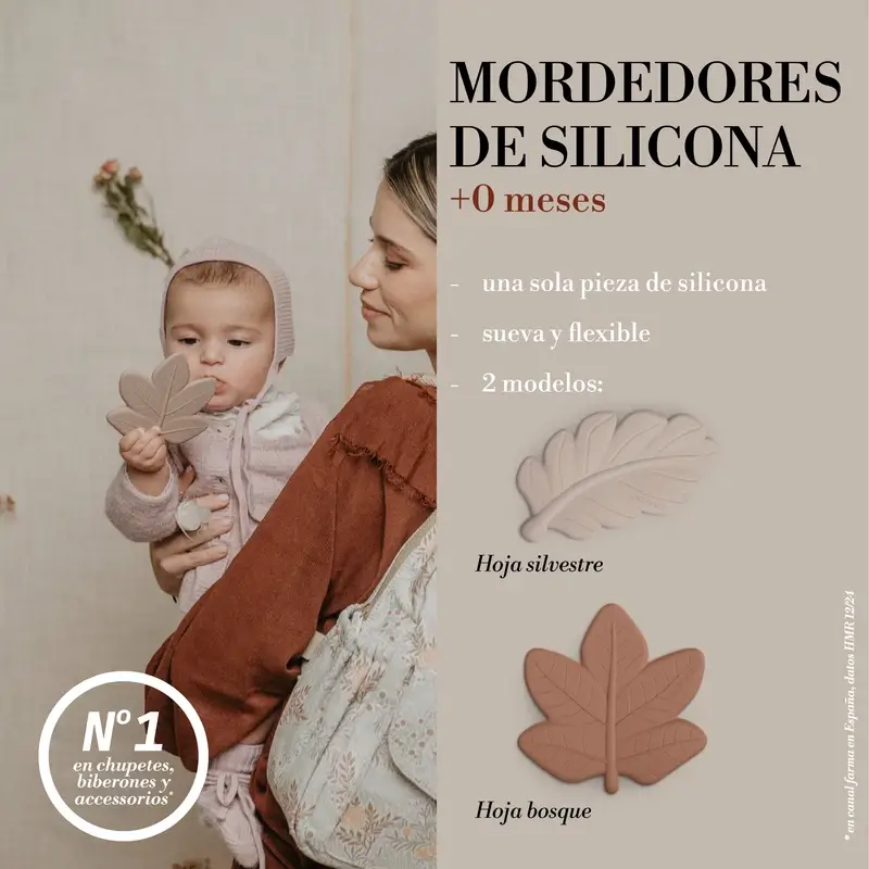 Suavinex Teether Jouet d'éveil en silicone, Poésie rose - Image 4