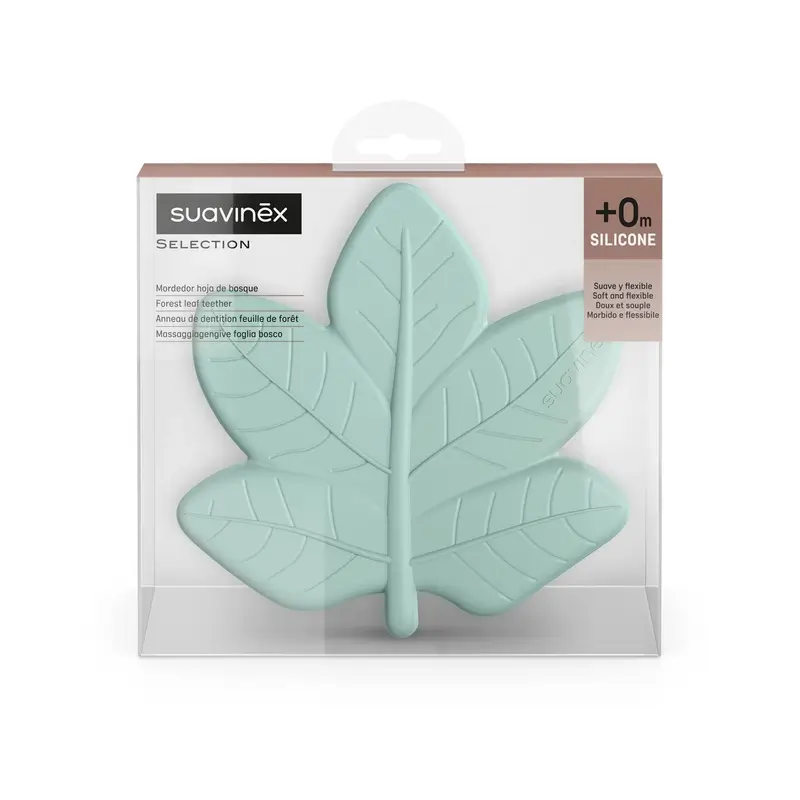Suavinex Silicone Teether Forest, Poetry Green (vert poésie) - Image 2