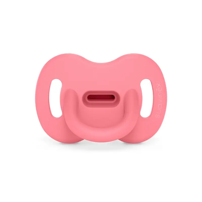 Suavinex Sucette tout silicone Physiological Sx Pro, 0/6 mois, Fuchsia