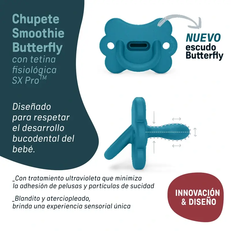 Suavinex Sucette All Sucette en silicone Sx Pro, 0/6 mois, Butterfly Lake Green - Image 8