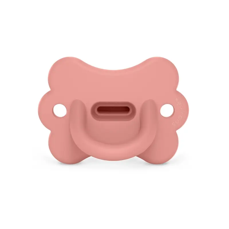 Suavinex Sucette All Sucette en silicone Sx Pro, 6/18 mois, Butterfly Peach Pink