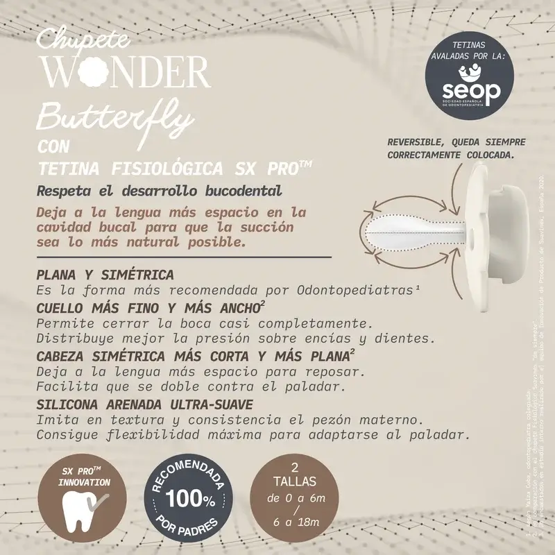 Suavinex Sucette Sx Pro 6/18 Mois, Wonderland Beige - Image 9