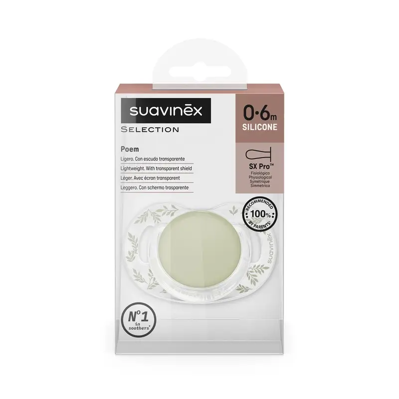 Suavinex Sucette Sx Pro 0/6 mois, Poésie verte - Image 3