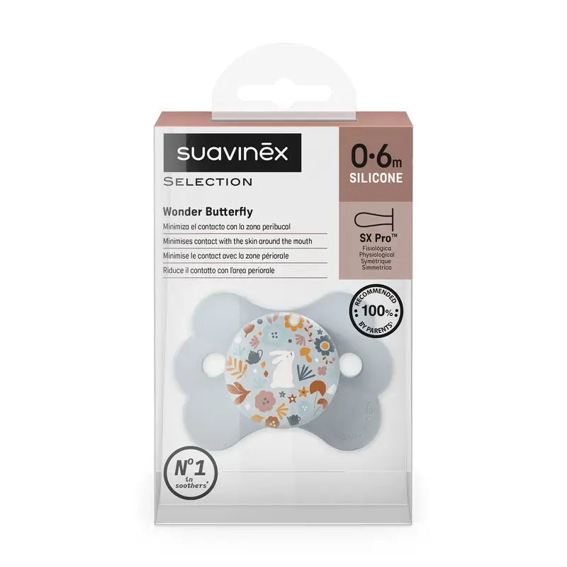 Suavinex Sucette Sx Pro 0/6 mois, Wonderland Blue - Image 3