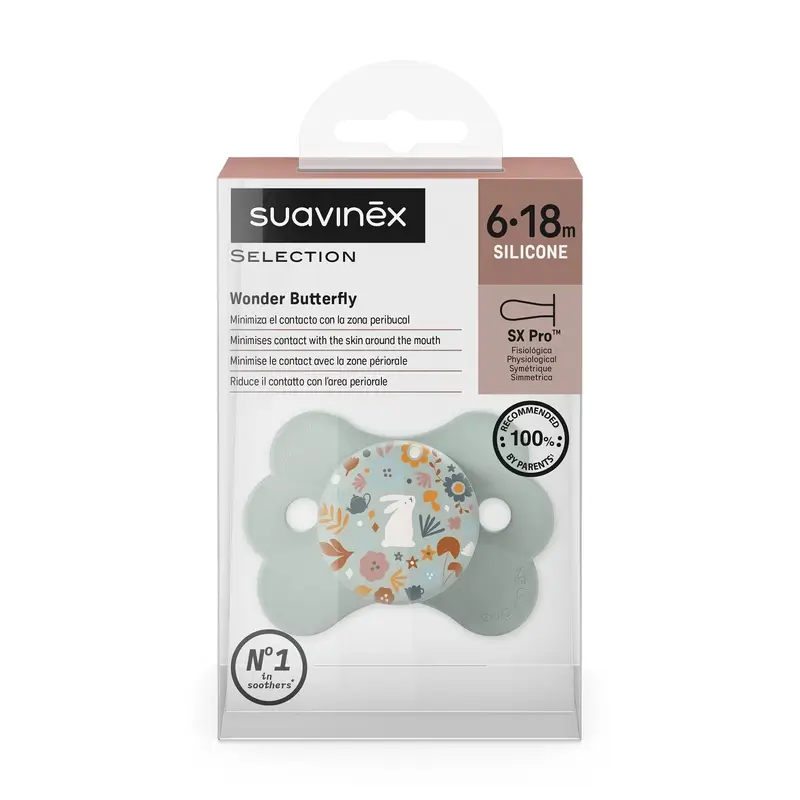 Suavinex Sucette Sx Pro 6/18 Mois, Wonderland Green - Image 2