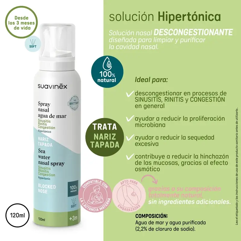 Suavinex Spray nasal hypertonique, 120 ml - Image 6