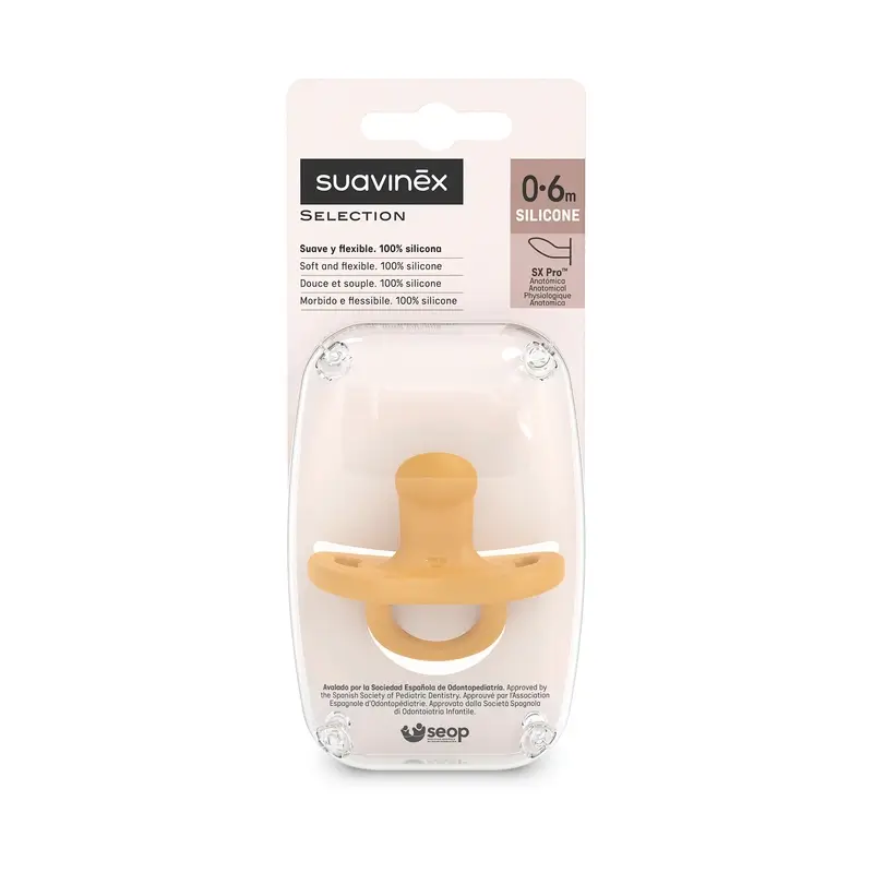 Suavinex Sucettes Tétine Sx Pro 0/6 Mois Colour Essence Mustard - Image 3