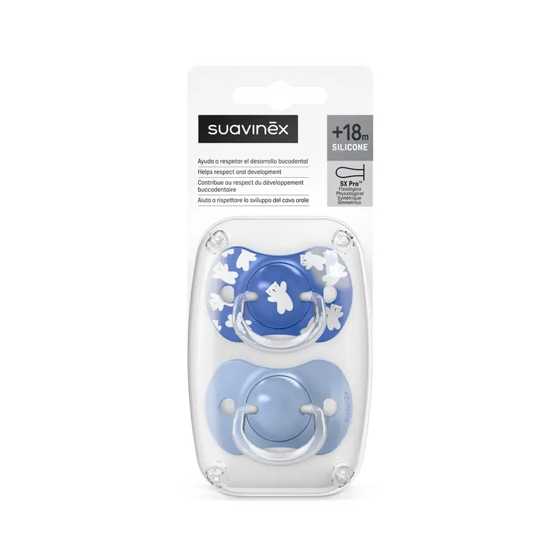 Suavinex Sucettes Sx Pro Teat +18 Months Wild&Free Green, 2 unités