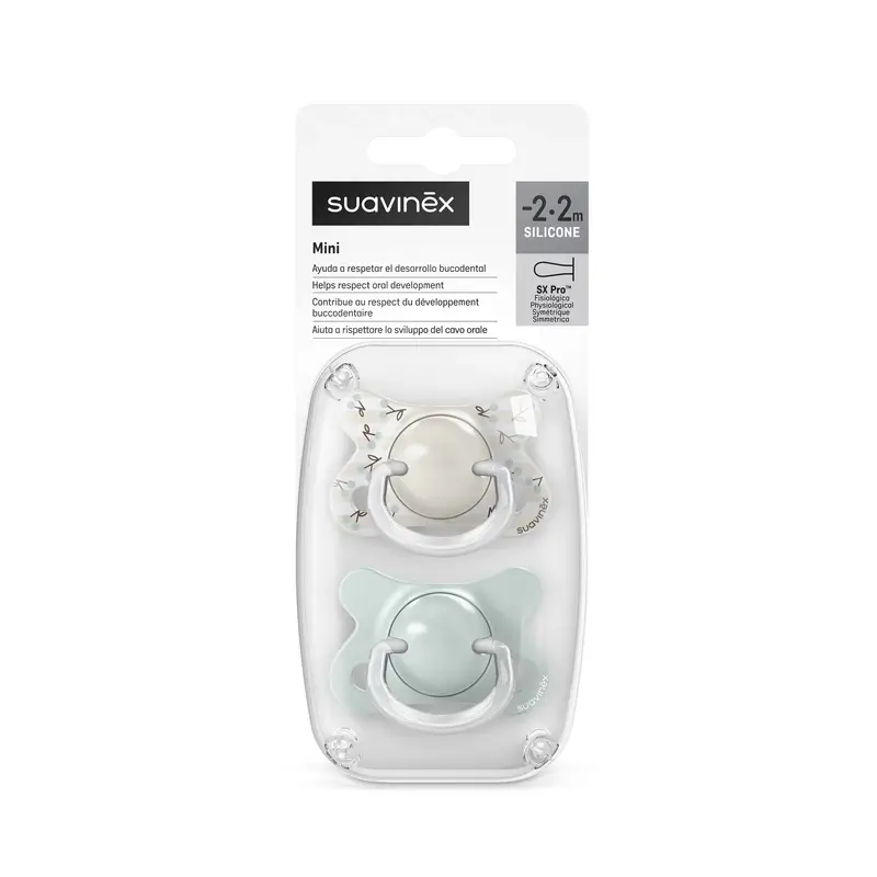 Suavinex Tétine Sx Pro -2/2 Mois Birdies Green, 2 unités