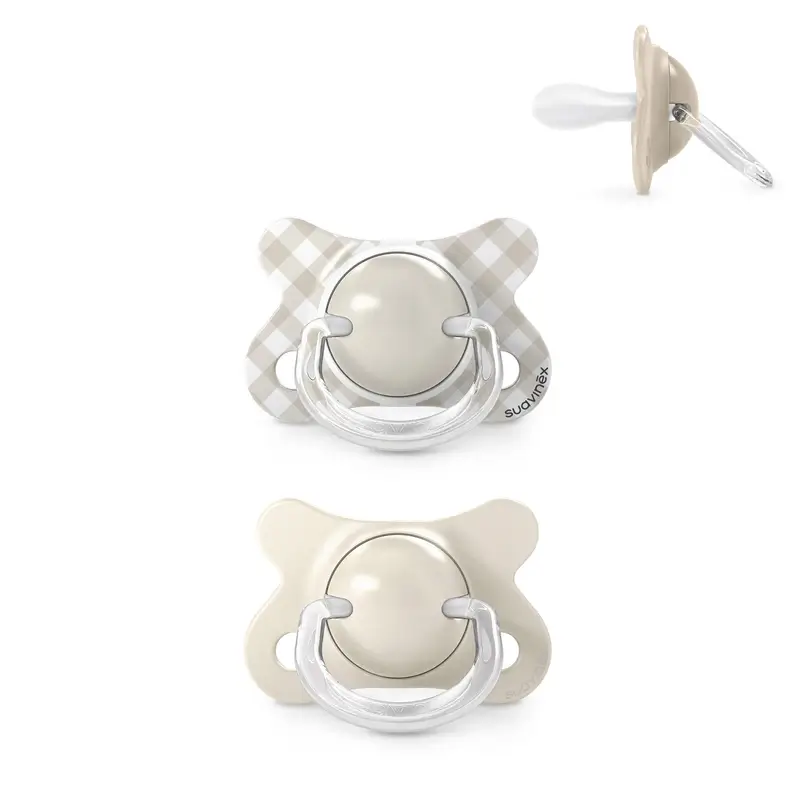 Suavinex Sucettes Sx Pro Teat -2/2 Mois Wild&Free Beige, 2 unités - Image 2