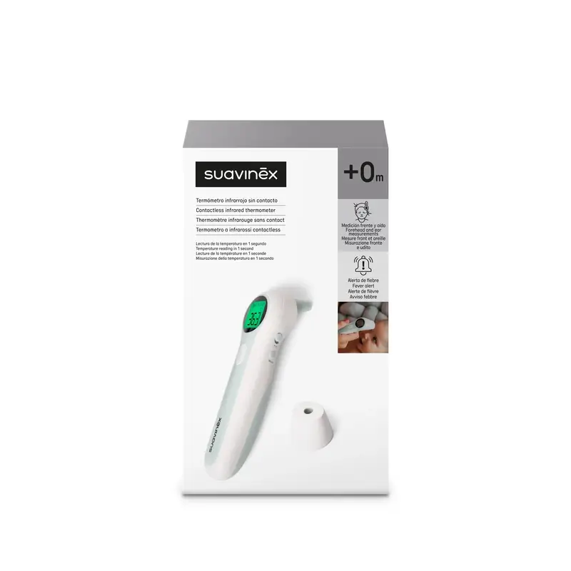 Thermomètre infrarouge Suavinex avec sac de transport et piles - Image 7