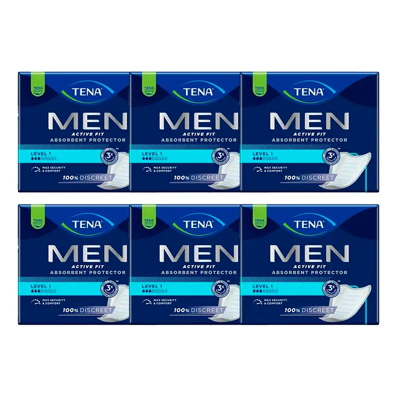 TENA Pack Men Level 1, 6 X 24 unités