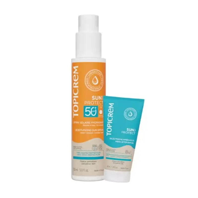 Topicrem Sun Protect Spray Spf50+ 150Ml + Aftersun 50Ml Gratuit