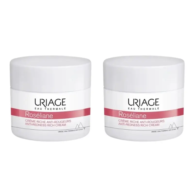 Uriage Roséliane Crème riche anti-rougeurs Duplo, 2X50 Ml